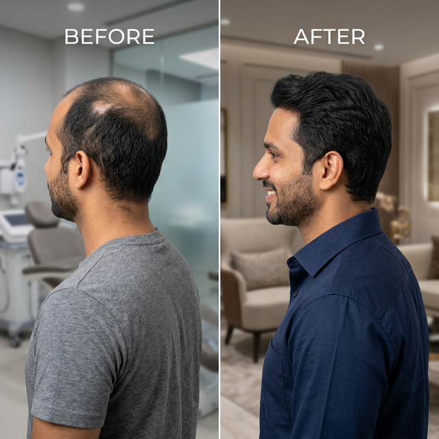 Dencespot Hair Restoration Result