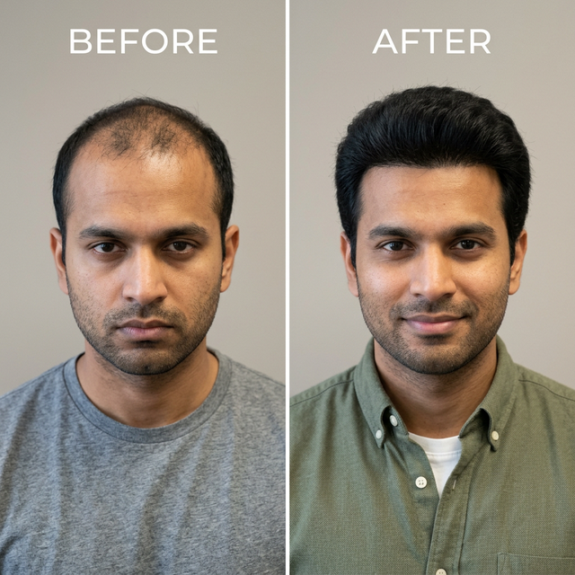 Dencespot PRP Hair Result